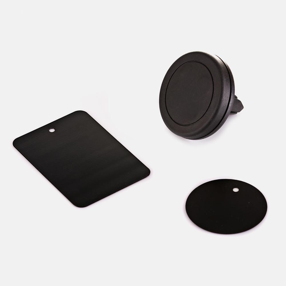 Suporte magnético móvel para ventilação de ar automotivo preto