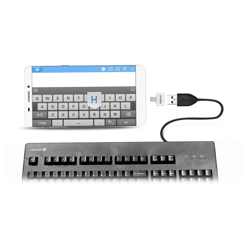 Adaptador USB OTG Remax prata