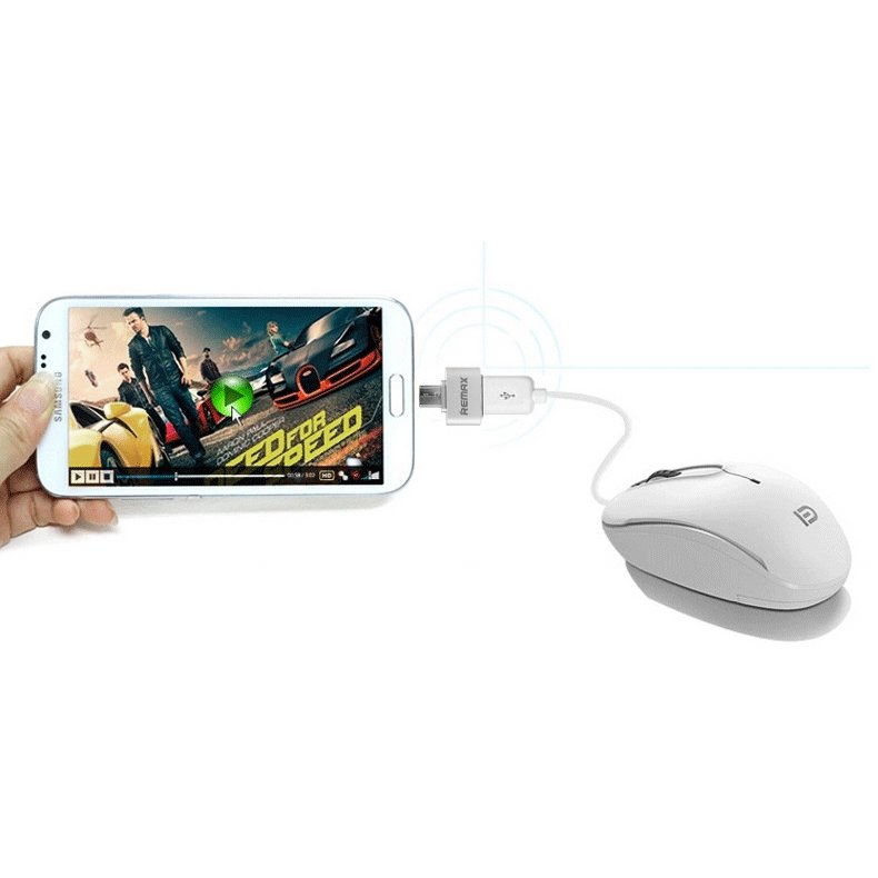 Adaptador USB OTG Remax prata