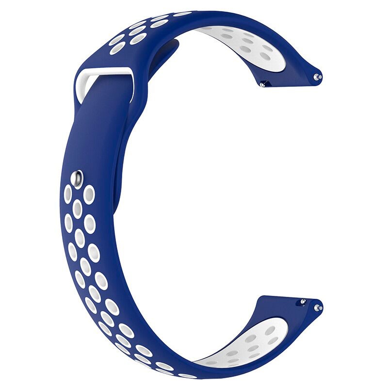 Pulseira de Substituição 20mm Xiaomi Amazfit GTS / Bip / Bip Lite / Bip S / GTR 42mm / Ticwatch / Huawei / Samsung Sport Silicone (Azul escuro)