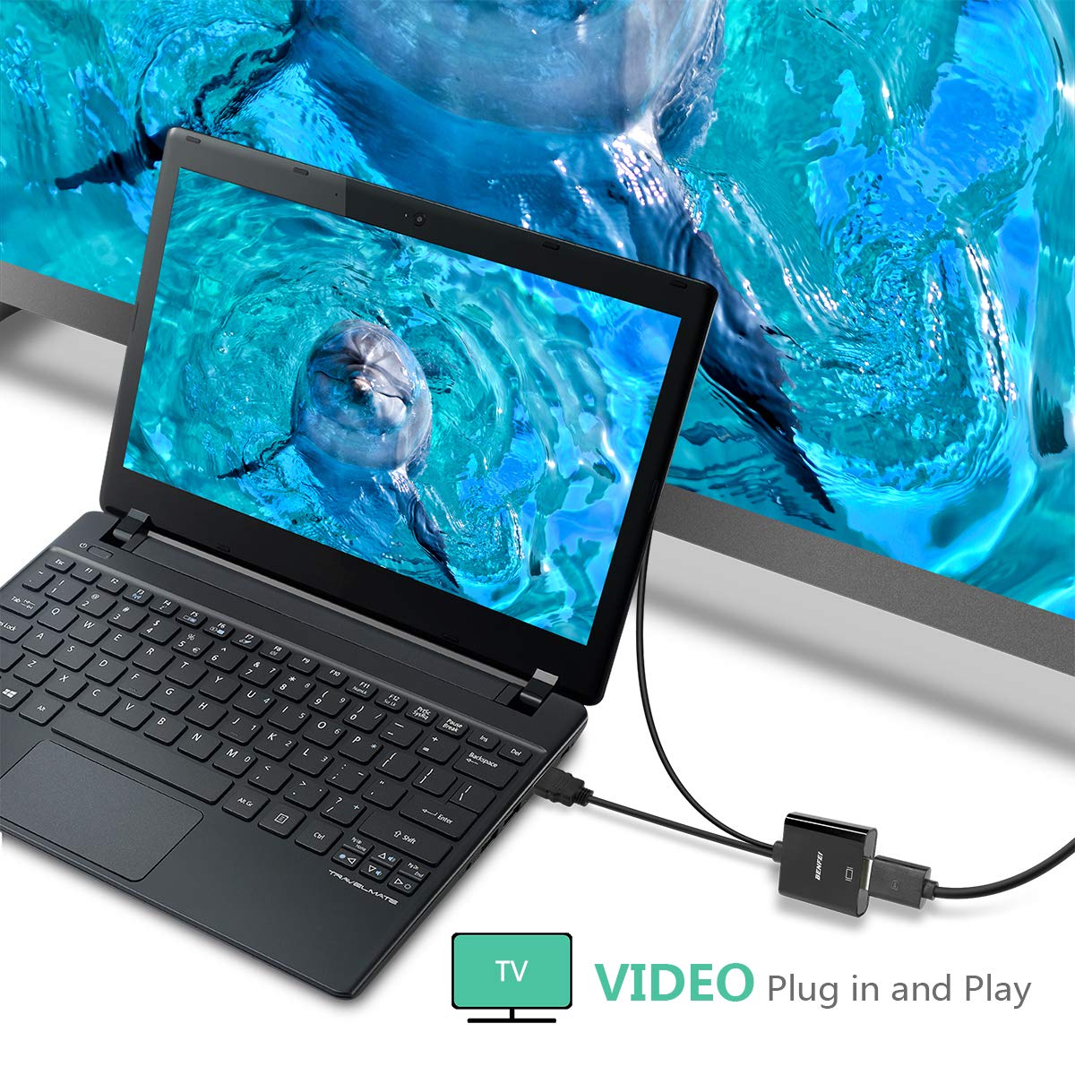 Adaptador Conversor de HDMI para DisplayPort Benfei