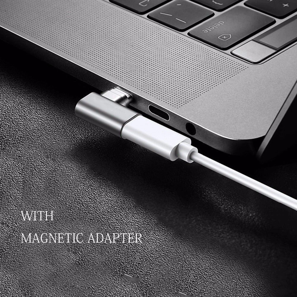 Adaptador Magnético USB-C 90° para Carregamento Apple MacBook / Samsung / Huawei - Multi4you®