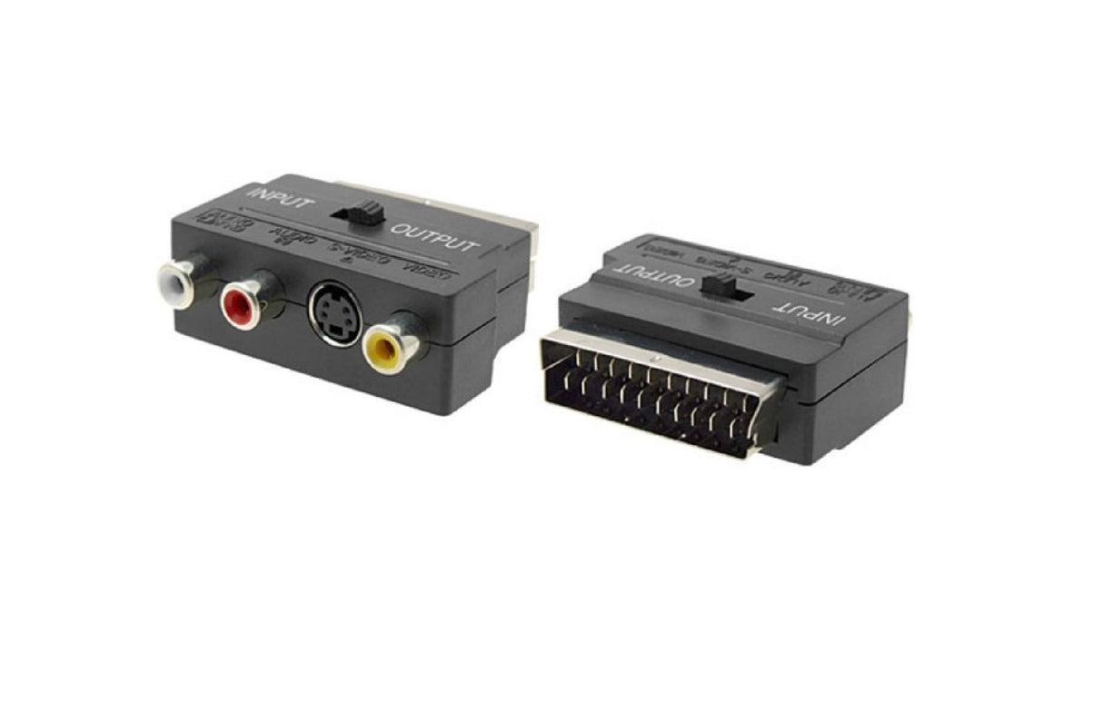 Adaptador Conversor Scart para RCA / S-Vídeo - Multi4you®