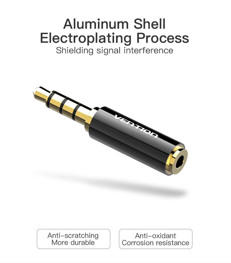 Adaptador Vention Jack 3,5mm para 2,5mm Fêmea