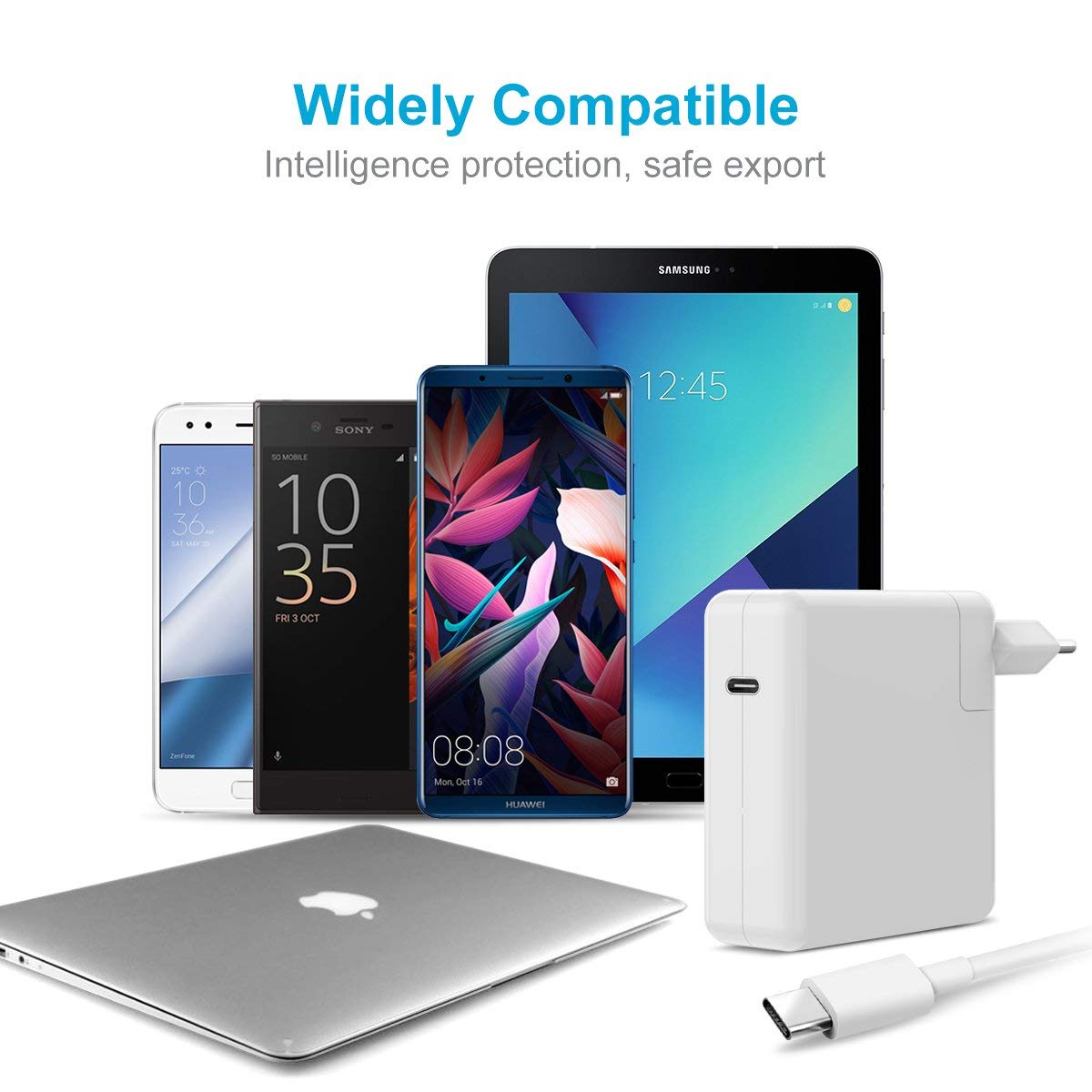 Carregador USB-C 29W para Apple MacBook Tablets e Smartphones - Multi4you®