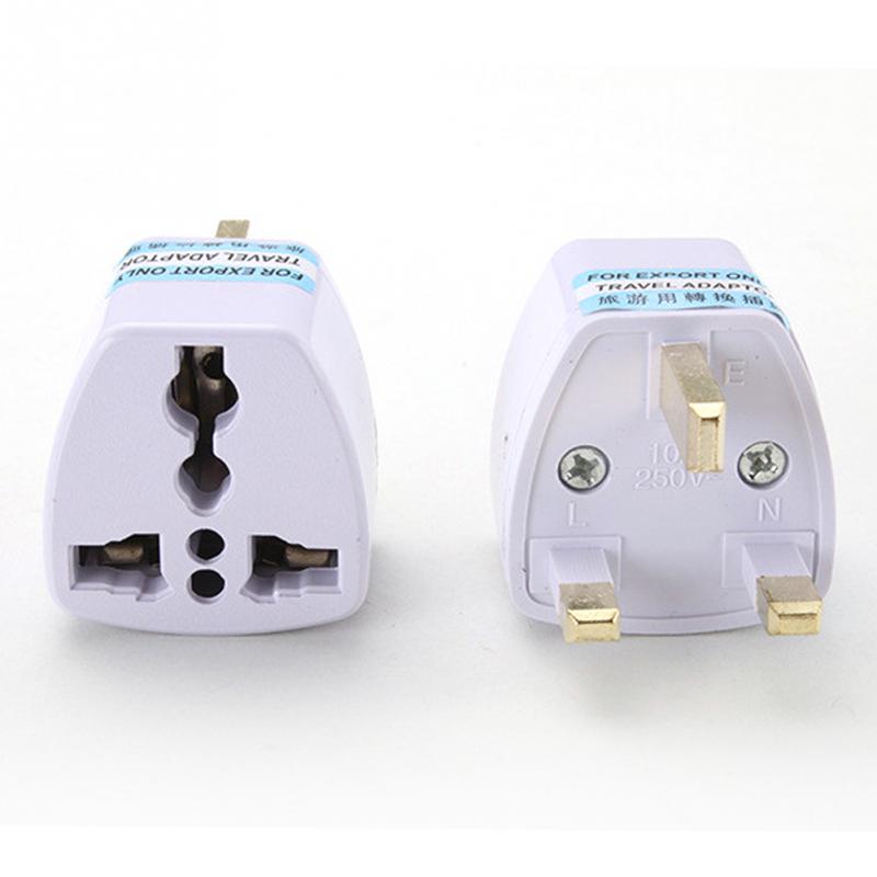 Adaptador de Tomada EU / EUA / AU para UK (Branco) - Multi4you®