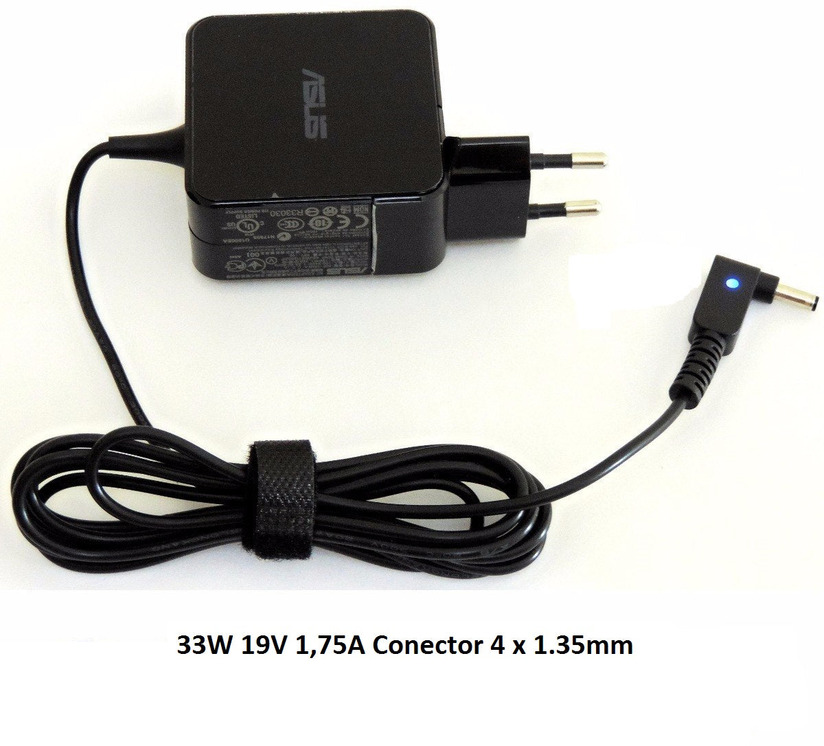 Asus Carregador de Parede para Portátil - 33W 19V 1,75A Conector 4 x 1,35mm