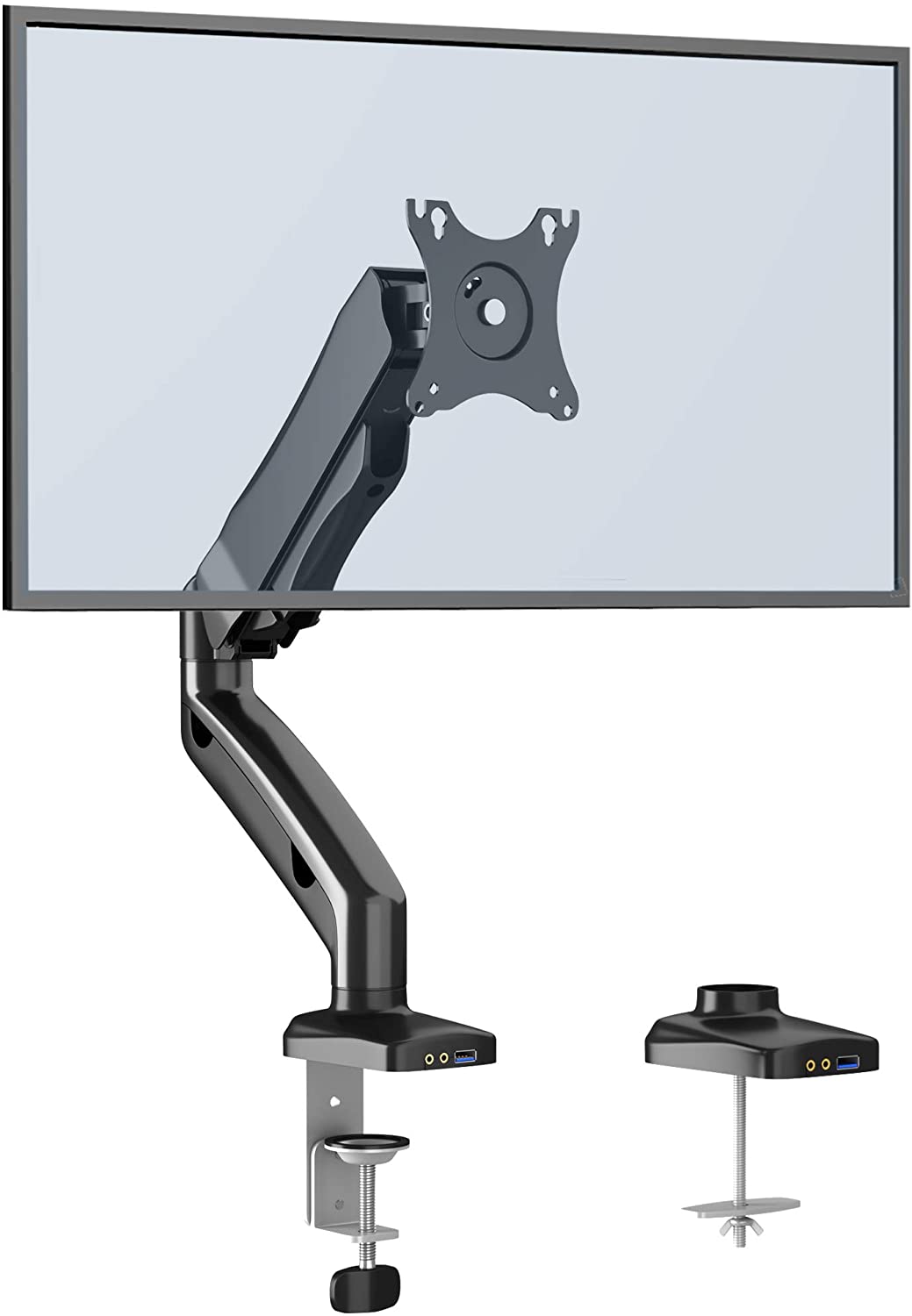 Suporte de Mesa Universal para TV Monitor 13"-27" Gaming / Escritório com Áudio e USB 3.0