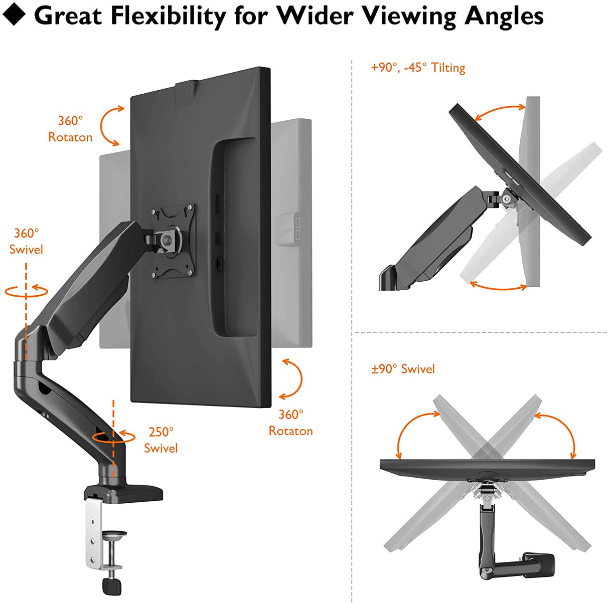 Suporte de Mesa Universal para TV Monitor 13"-27" Gaming / Escritório com Áudio e USB 3.0