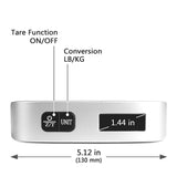 Balança Digital para Bagagem de Viagens com Sensor de Temperatura (Até 50kg) - Multi4you®