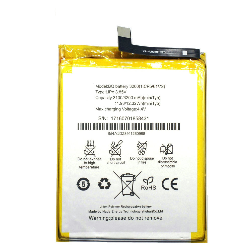 Bateria Compatível para BQ Aquaris X5 Plus