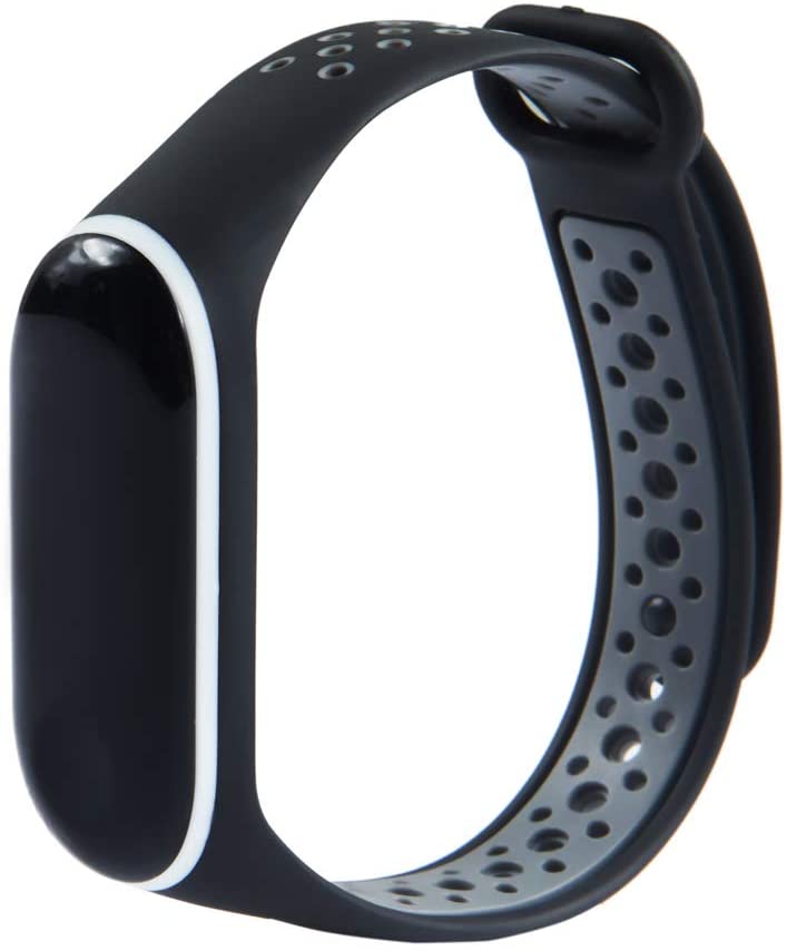Bracelete Desportiva para Pulseira Xiaomi Mi band 3 / 4 Preto-Cinzento
