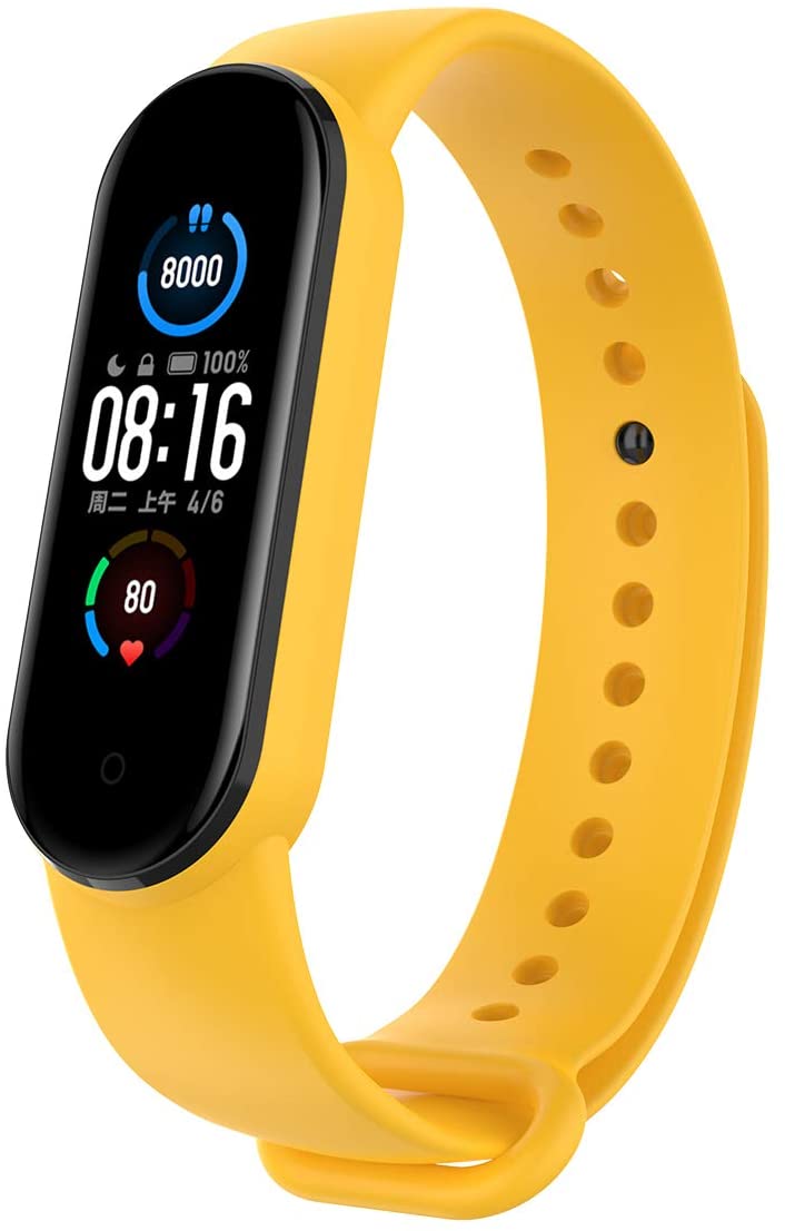 Bracelete para Pulseira Xiaomi Mi Band 5 Amarelo