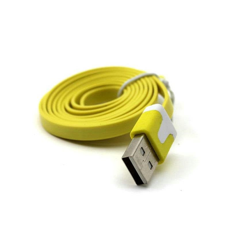 Cabo Lightning Flat (2m) (Amarelo) - Multi4you®