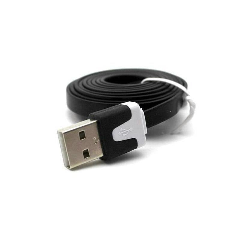 Cabo Lightning Flat (3m) (Preto) - Multi4you®