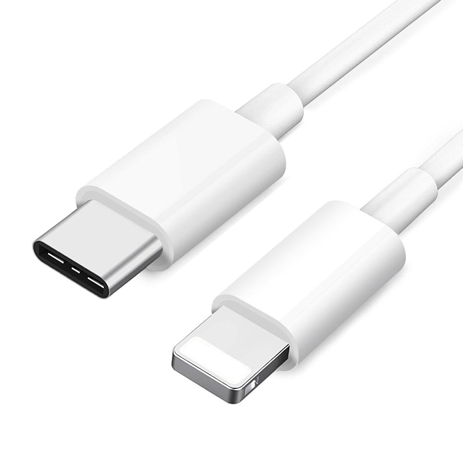 Cabo USB-C para Lightning / Charger & Sync (Branco) (1m) - Multi4you®