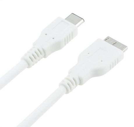 Cabo USB-C para Micro USB 3.0 (Branco) (1m) - Multi4you®