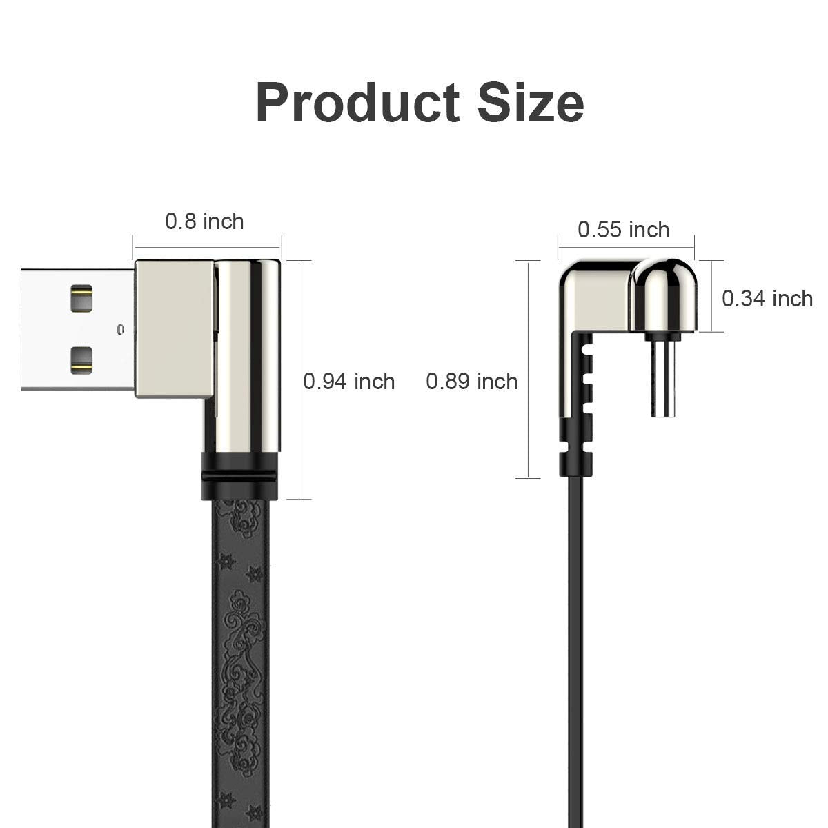 Cabo USB Tipo C 180 Graus Flat Resistente - Multi4you®