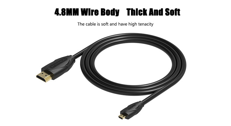 Cabo Vention Micro HDMI para HDMI 1.4V (1,5m)