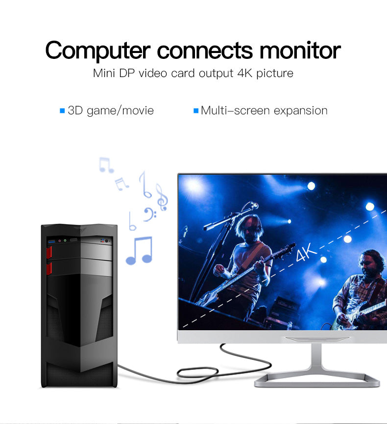 Cabo Vention Thunderbolt Mini DisplayPort Macho para DisplayPort Macho (3m)