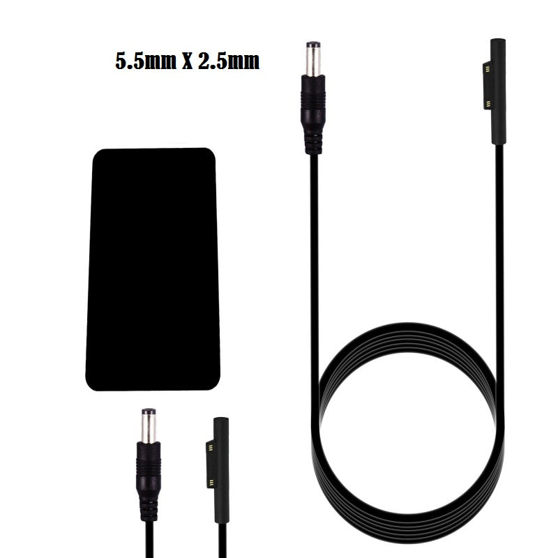 Cabo de Alimentação com Pino 5.5mm x 2.5mm para Microsoft Surface Pro 3 Pro 4 Laptop Book PRO 2017 (1m) - Multi4you®