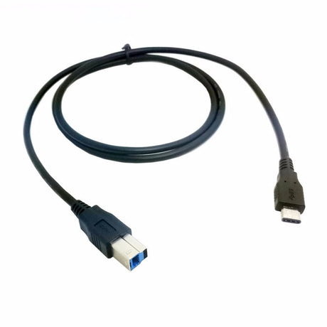 Cabo de Impressora USB 3.0 para USB-C para Apple MacBook (1m) (Preto) - Multi4you®