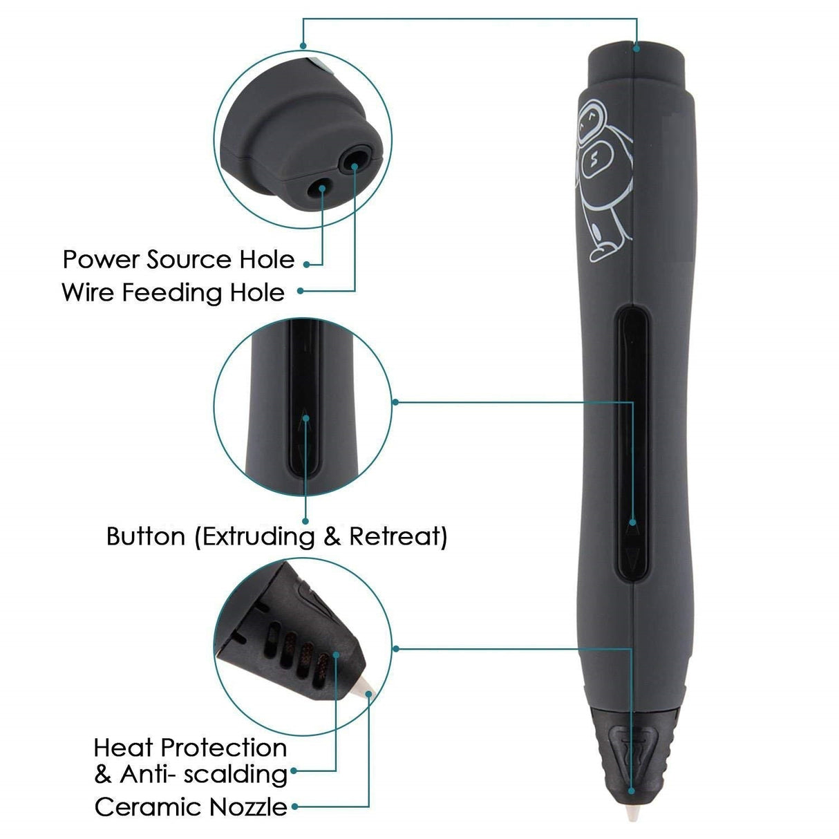 Caneta 3D SL-400 - Intelligent 3D Pen IV - Multi4you®