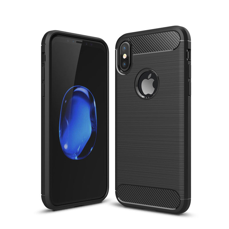 Capa Carbon Gel TPU Carbono Preto para Apple iPhone X - Multi4you®