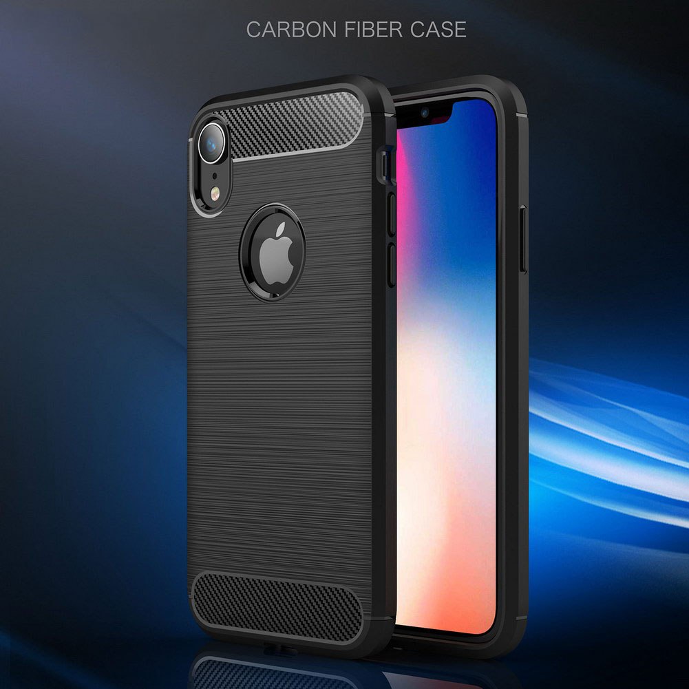 Capa Carbon Gel TPU Carbono Preto para Apple iPhone XR - Multi4you®
