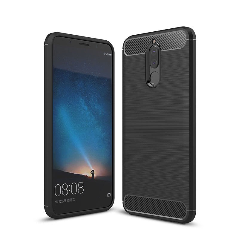 Capa Carbon Gel TPU Carbono Preto para Huawei Mate 10 Lite - Multi4you®