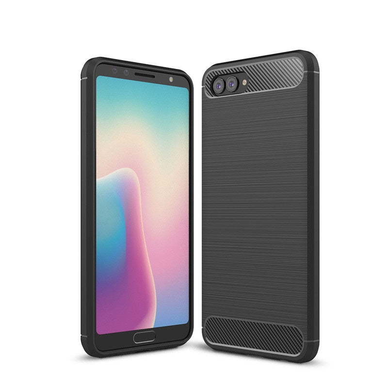 Capa Carbon Gel TPU Carbono Preto para Huawei nova 2s - Multi4you®