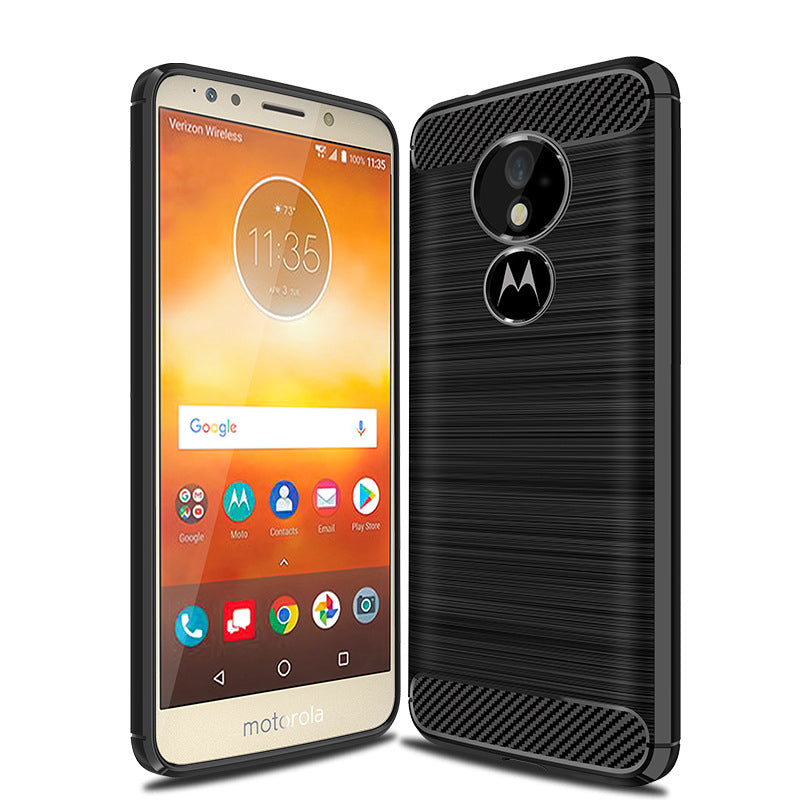 Capa Carbon Gel TPU Carbono Preto para Motorola Moto E5 - Multi4you®