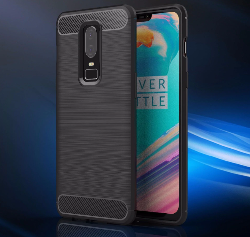 Capa Carbon Gel TPU Carbono Preto para Oneplus 6 - Multi4you®