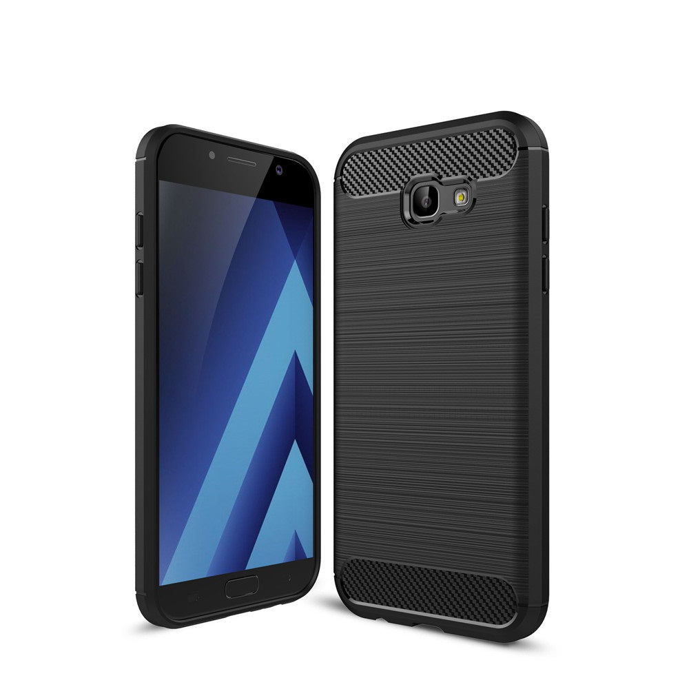 Capa Carbon Gel TPU Carbono Preto para Samsung Galaxy A7 2017 - Multi4you®