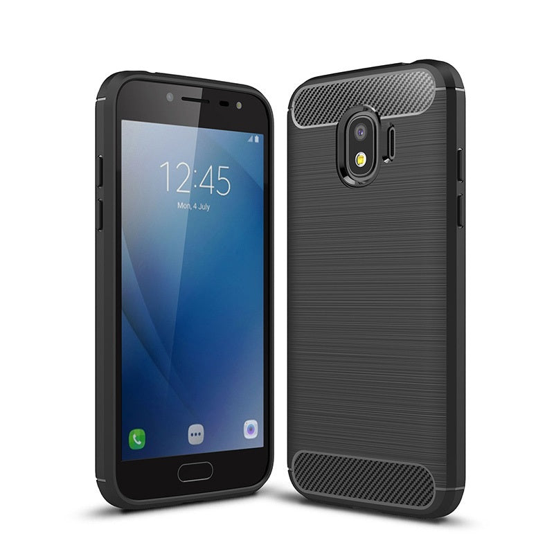 Capa Carbon Gel TPU Carbono Preto para Samsung Galaxy J2 Pro 2018 - Multi4you®