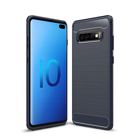Capa Carbon Gel TPU Carbono Preto para Samsung Galaxy S10+ - Multi4you®