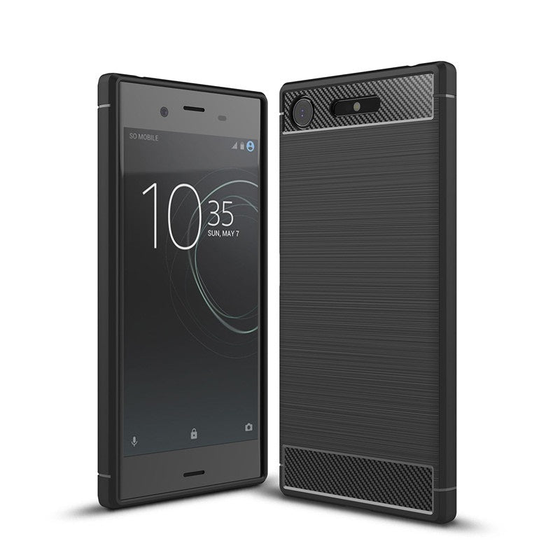 Capa Carbon Gel TPU Carbono Preto para Sony Xperia XZ1 - Multi4you®