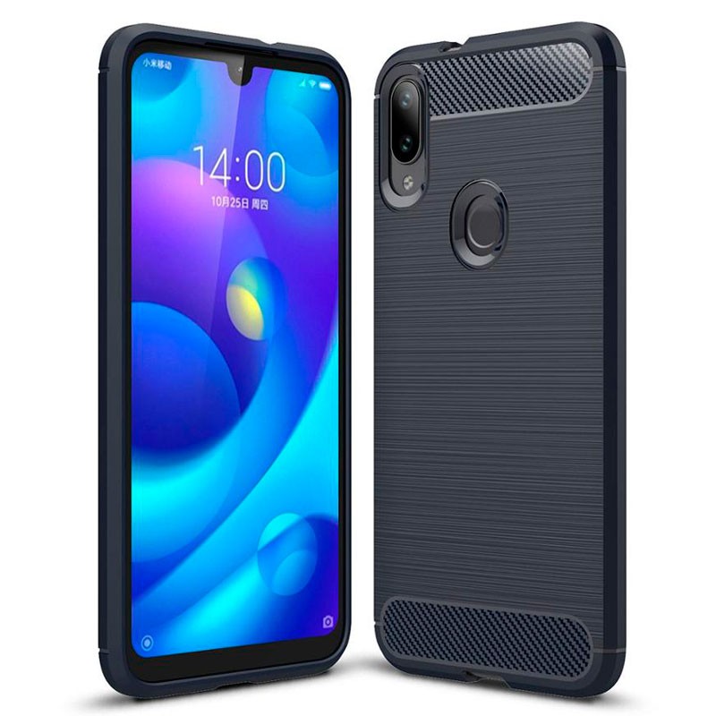 Capa Carbon Gel TPU Carbono Preto para Xiaomi Mi Play - Multi4you®
