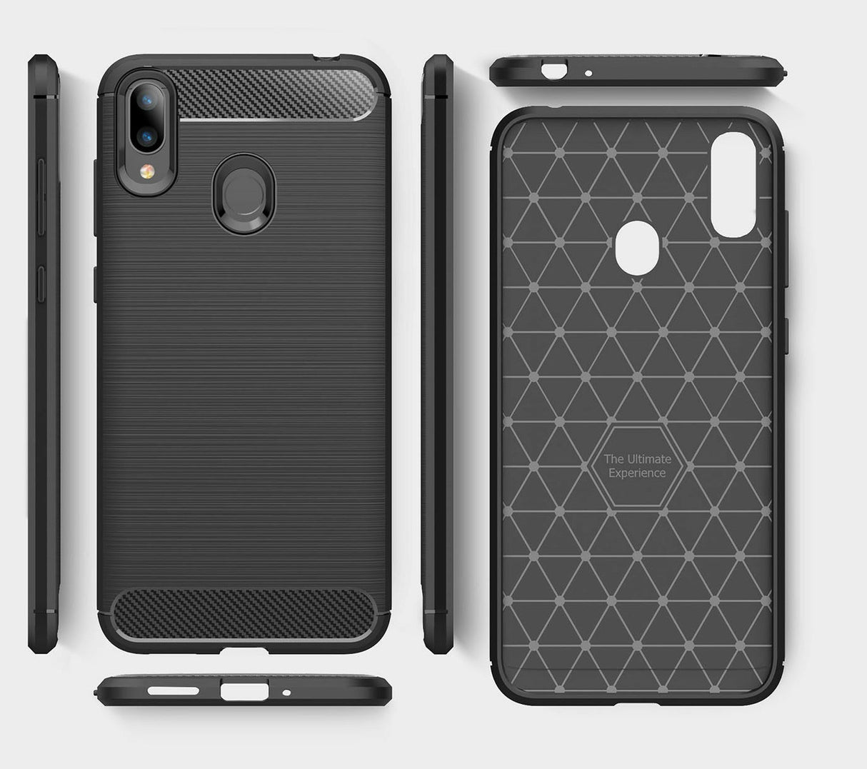 Capa Carbon Gel TPU Carbono Preto para Asus Zenfone Max (M2) ZB633KL - Multi4you®