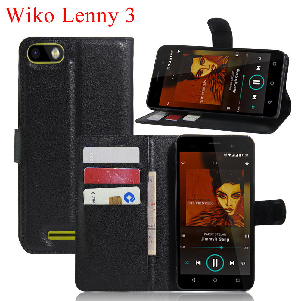 Capa Carteira Tipo Livro Wallet para Wiko Lenny 3