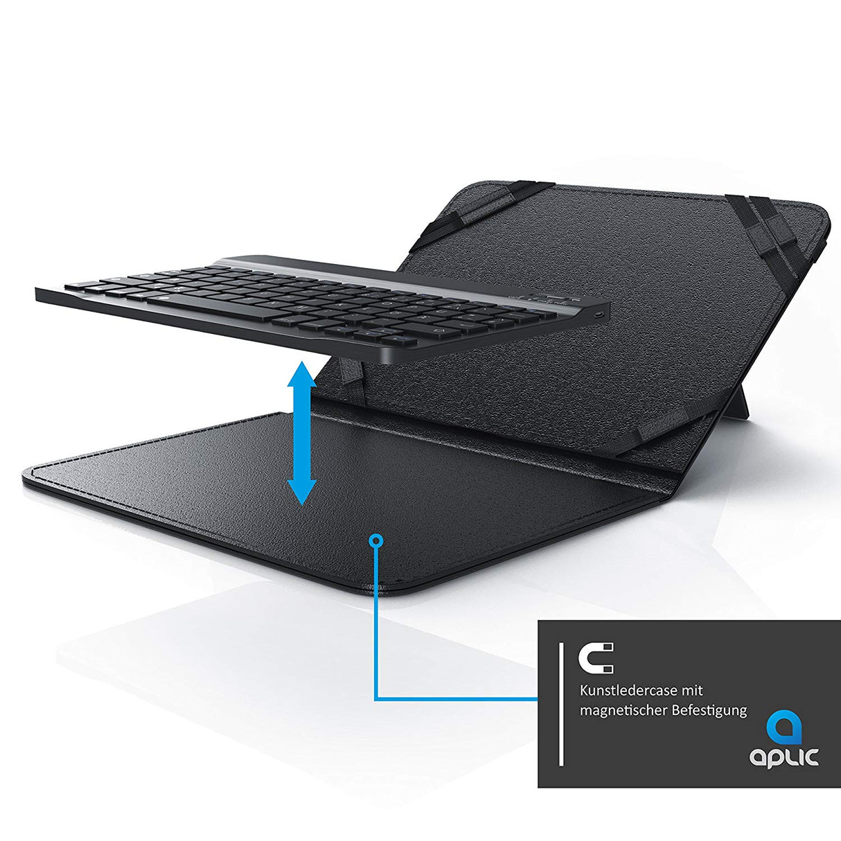 Capa Teclado Wireless Bluetooth 3.0 para Tablet 7" 8" Android / iOS / Windows - Multi4you®