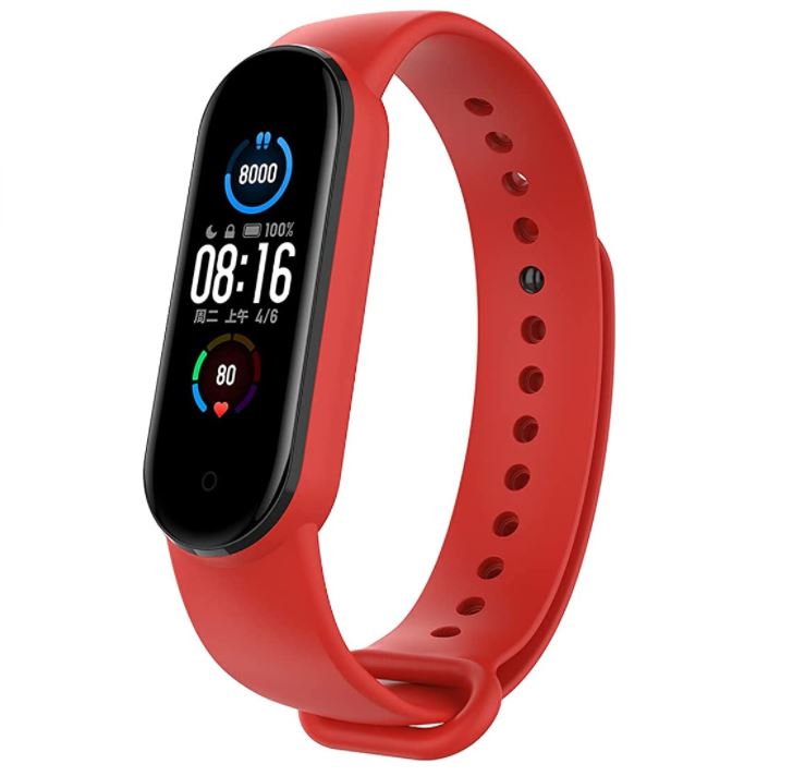 Bracelete para Pulseira Xiaomi Mi Band 6 Vermelho