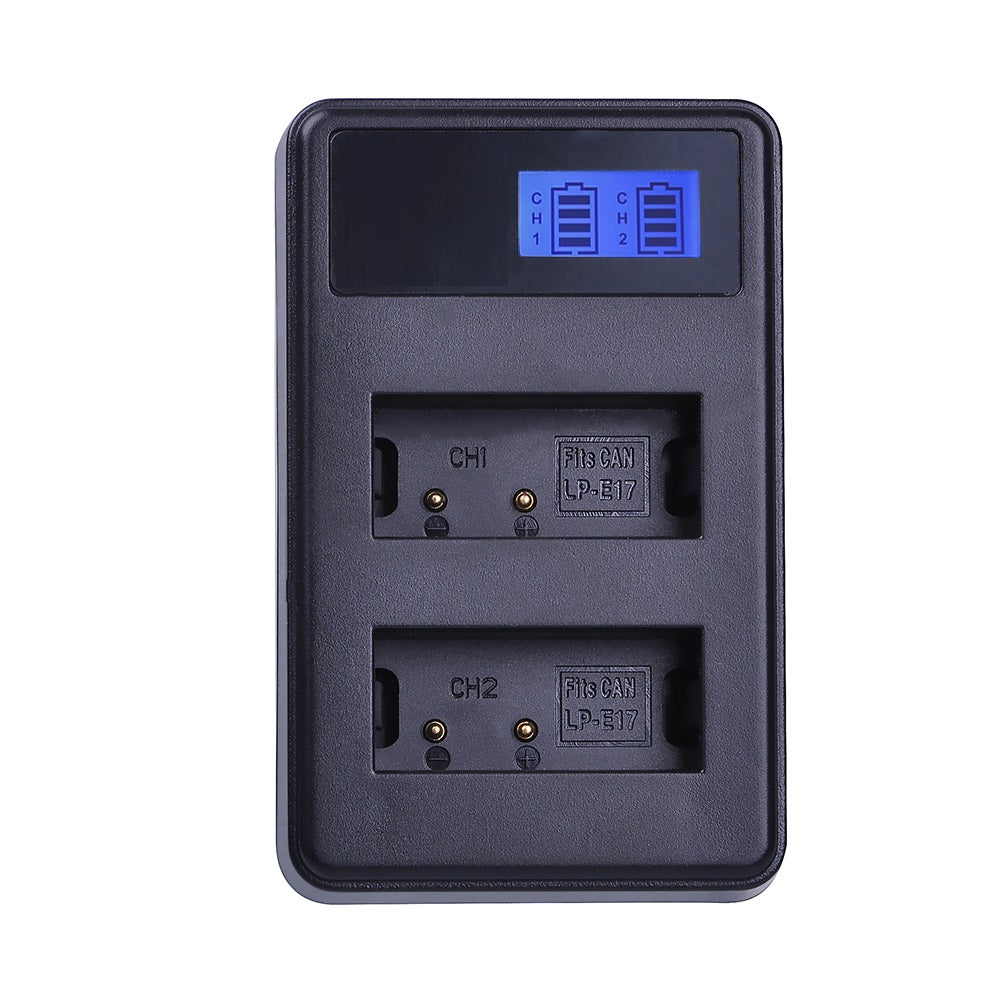 Carregador Duplo Compatível para Canon LC-E17 para LP-E17 - Multi4you®