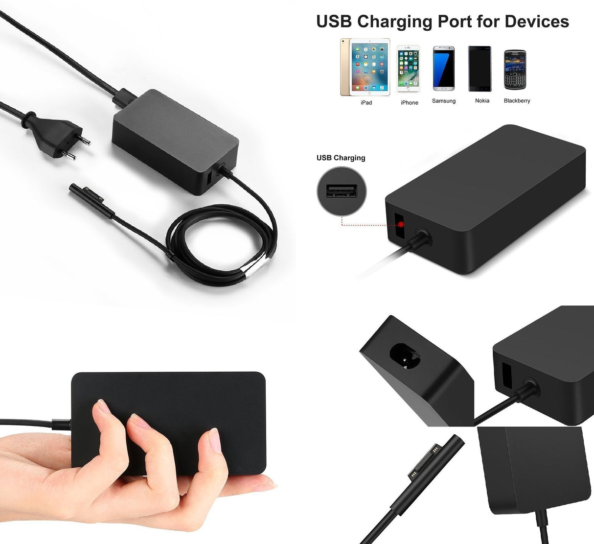 Carregador 36W / 12V - 2.58A para Microsoft Surface Pro 3 - Multi4you®