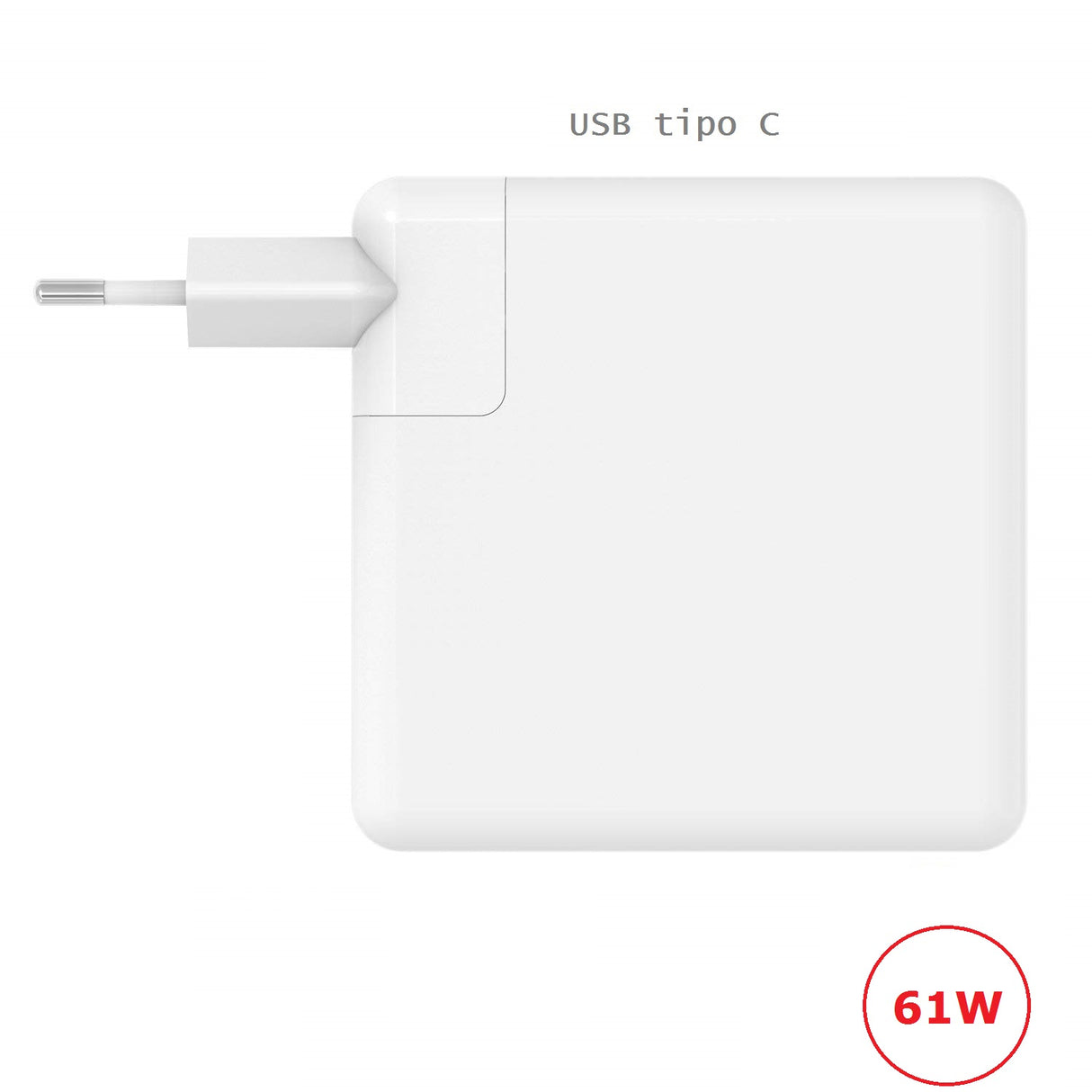 Carregador USB-C 61W para Apple MacBook Tablets e Smartphones - Multi4you®