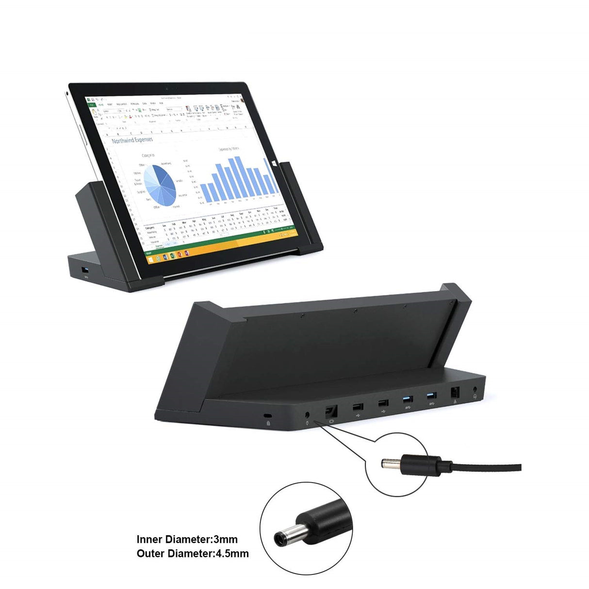 Carregador para Microsoft Docking Station Surface - Multi4you®