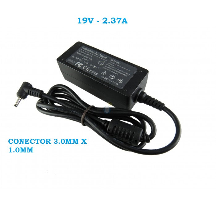 Carregador para Portátil Samsung 45W (19V - 2.37A) Conector 3.0mm X 1.0mm - Multi4you®