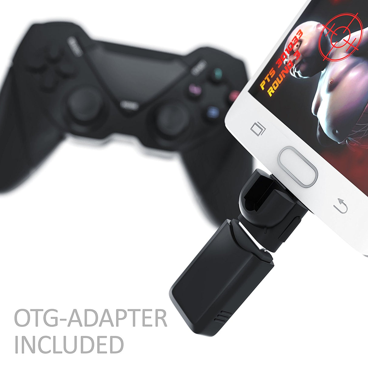 Comando CSL Wireless para PS3 / PC / Android Dual Vibration 2.4GHz