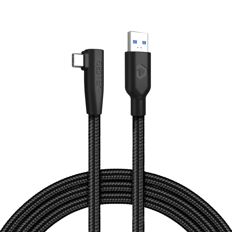 DESTEK Cabo USB de dados 5 m Compativel com Oculus Meta Quest 2 - Oculus Quest Link Steam VR