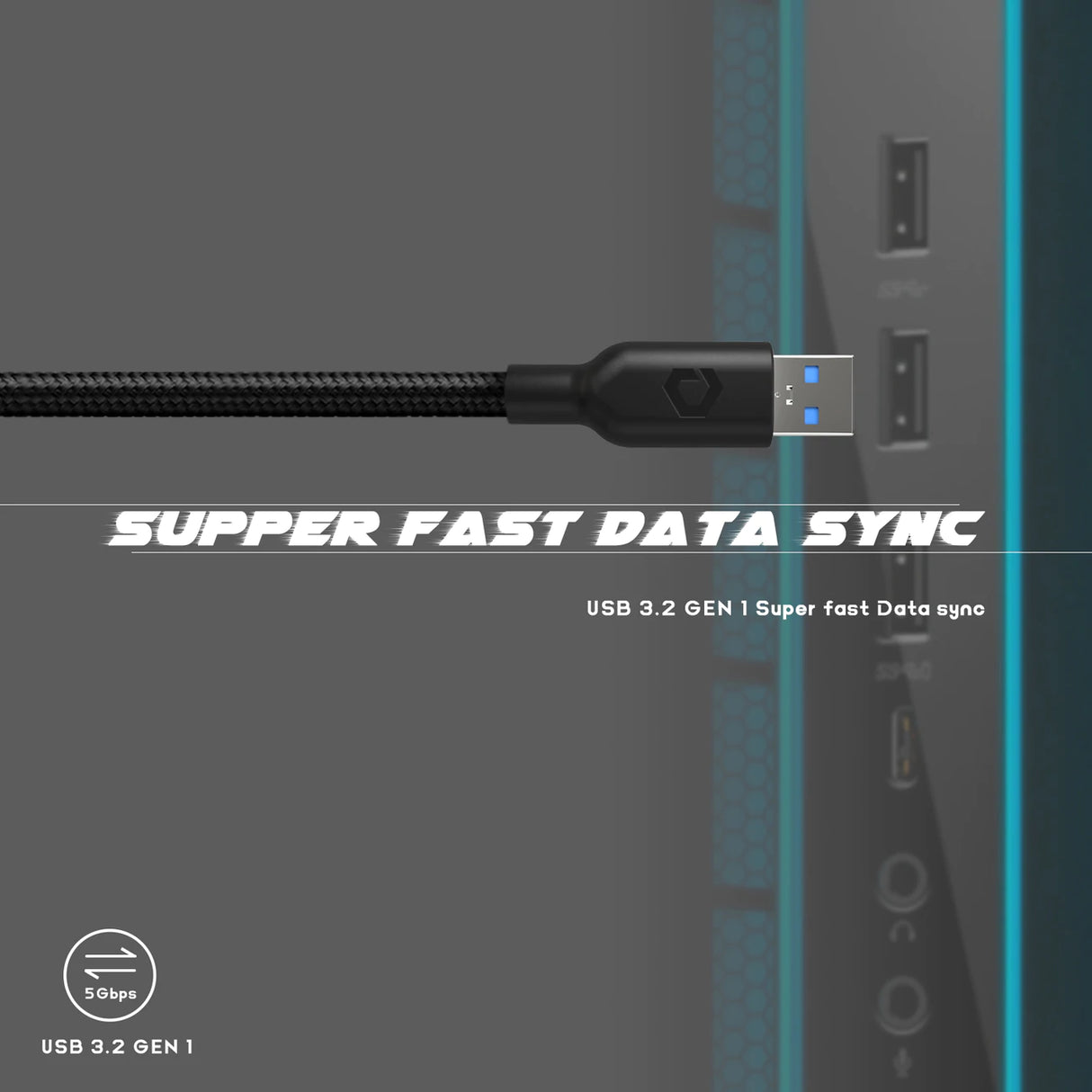 DESTEK Cabo USB de dados 5 m Compativel com Oculus Meta Quest 2 - Oculus Quest Link Steam VR